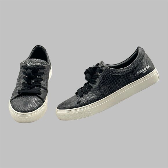 Zadig & Voltaire Shoes - ZADIG & VOLTAIRE Shoes Black Python Snake Skin Leather Sneakers Size 41 / US 10